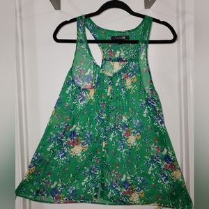 Floral summer tank top